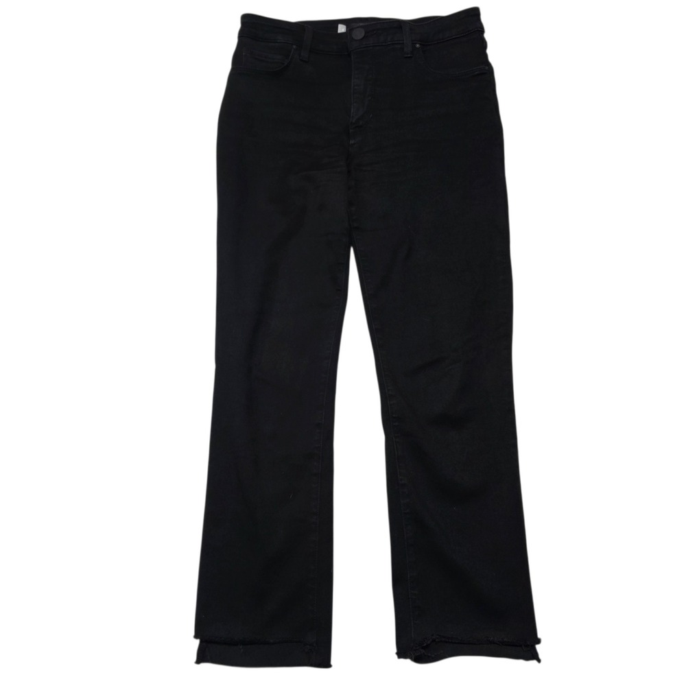 KUT from the Kloth Reese Jeans Women 4 Black High Rise Fab Ab Ankle Straight Leg